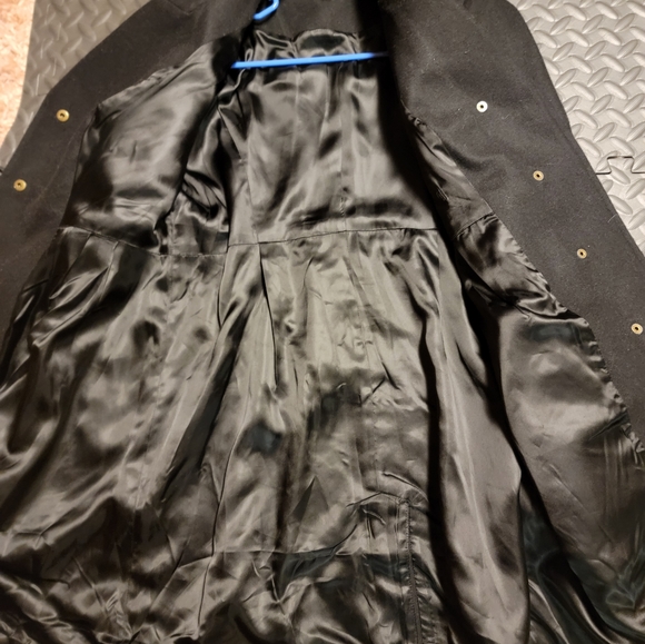 NWT A Pea in The Pod 100% Wool Black Pea Coat M Maternity HOST PICK - Picture 2 of 2